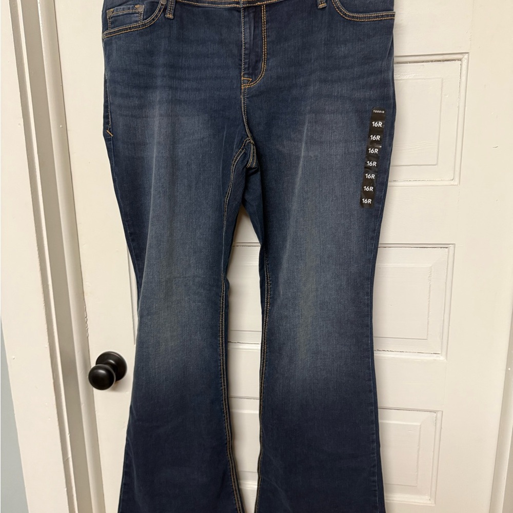 torrid Dark Blue Flare Jeans